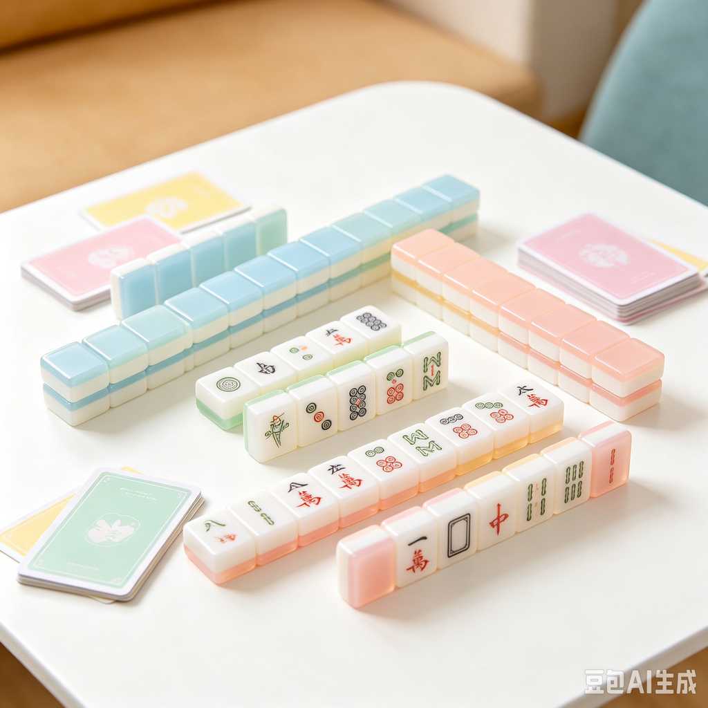 multi color mahjong set custom